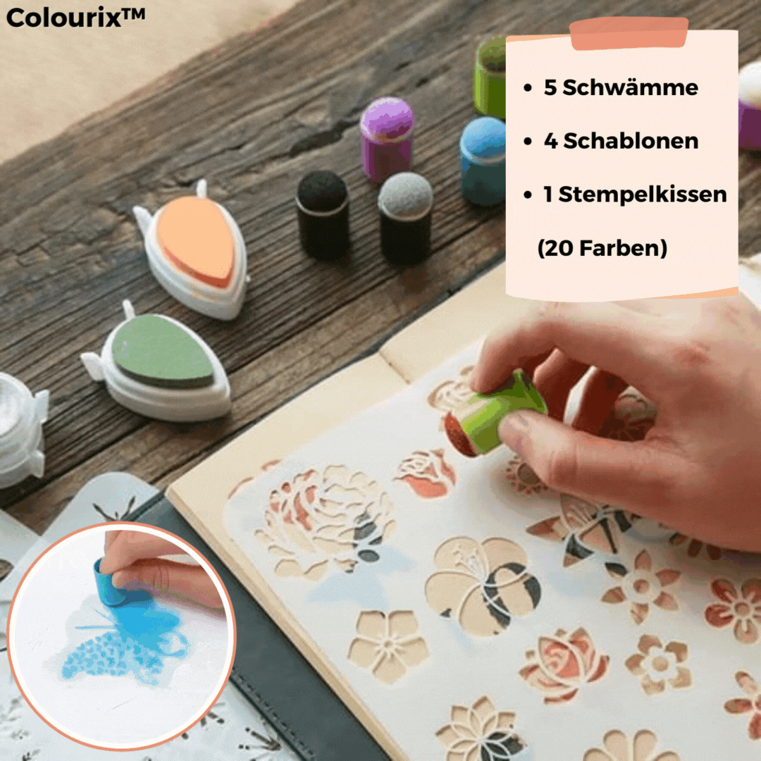 FingerFarb™ Magisches Schwamm-Malen