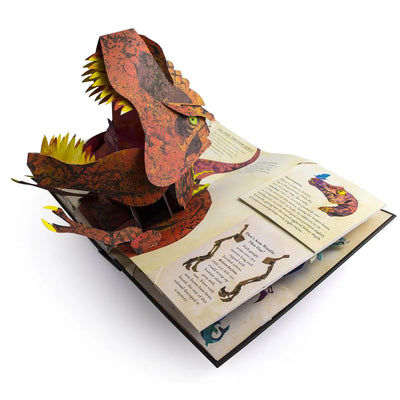 3D Pop-Up-Buch Dinosaurier | Interaktives Kinderbuch | Lehrreiches Abenteuer mit Papierkunst