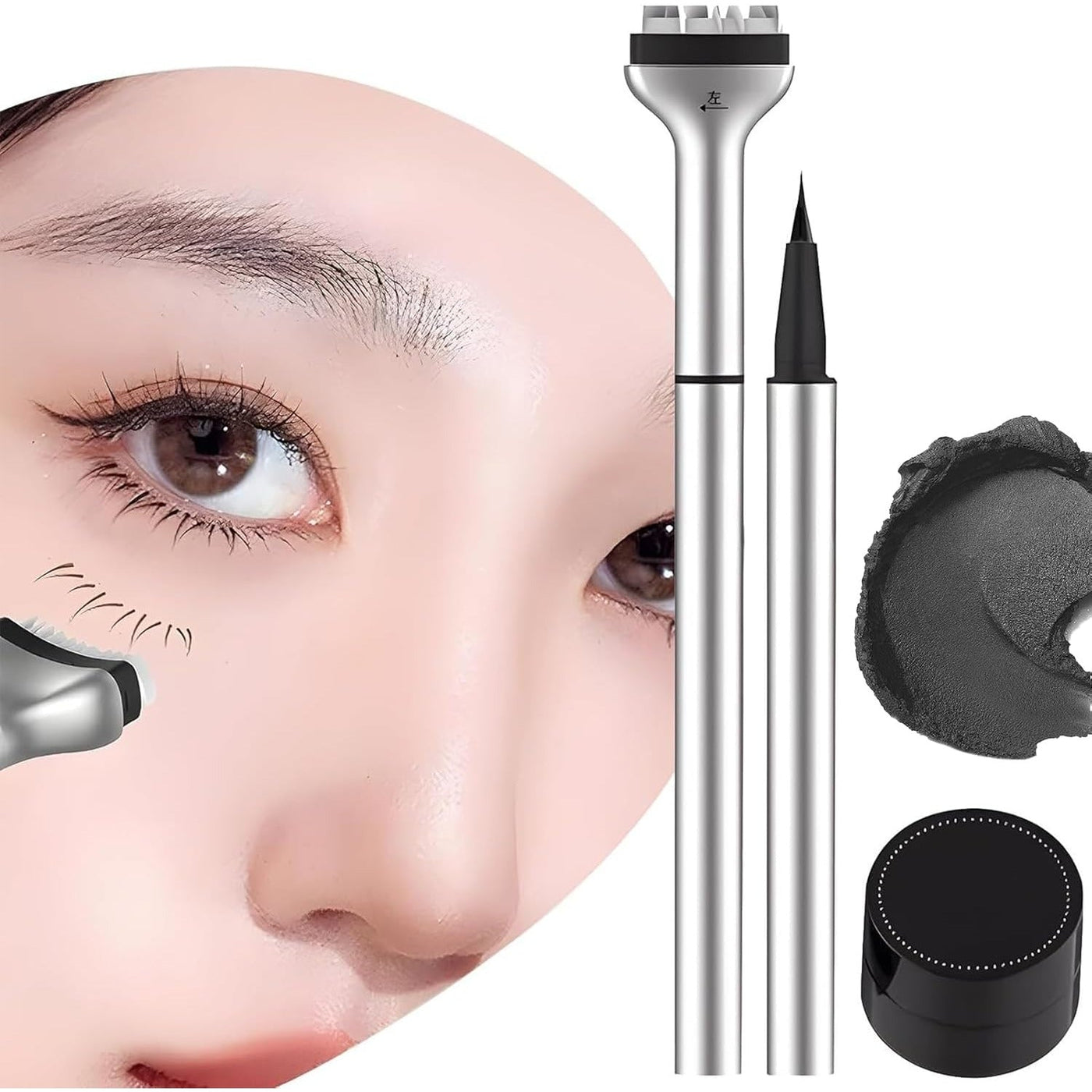 Make-up Stempel-Set | Präzises Augen-Make-up in Sekunden | Symmetrische Wimpernlinie | Natürliches Finish