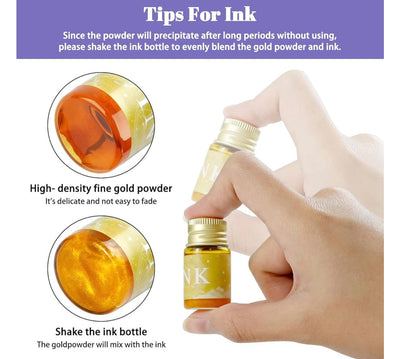 Crystaldip Glasmagie Stift | Handgefertigter Glasstift | Mit 12 Farboptionen | Künstlerisches Schreibset