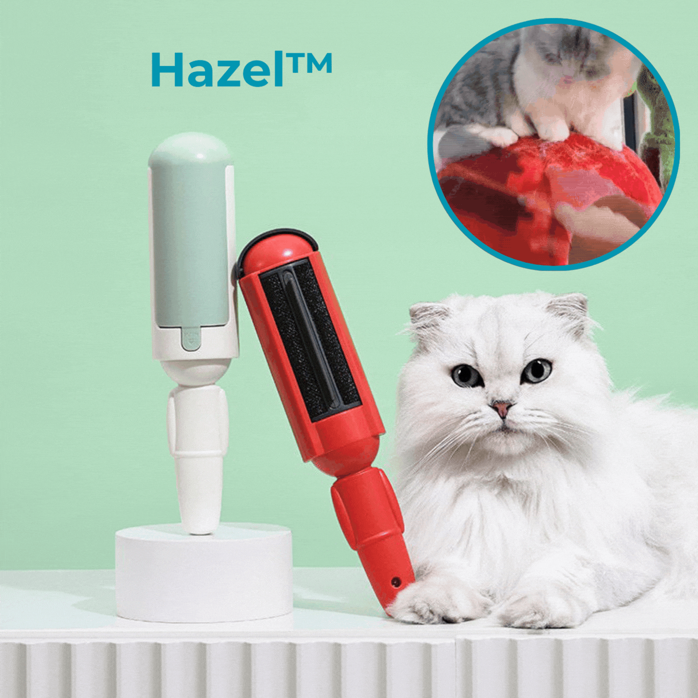 Hazel™ Wiederverwendbare Nicht-Papier-Fusselrollen für Tierhaare