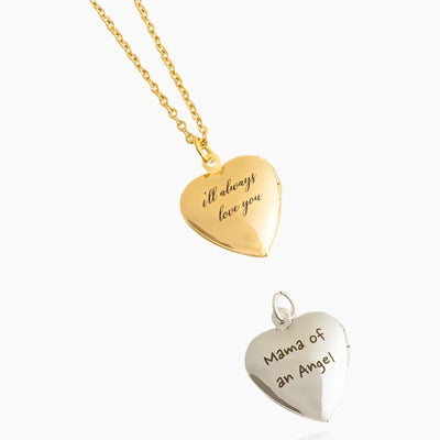 ErinnerungHerz™ Charm mit eingraviertem Sentiment