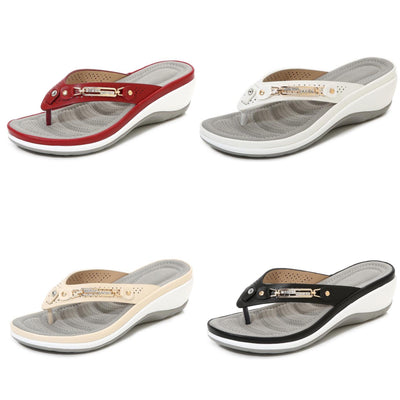 "Mia" Orthopädische Plateau-Sandalen