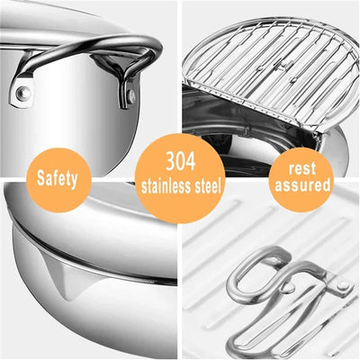 ChefkochFry™ Professioneller Fritteuse mit Thermometer