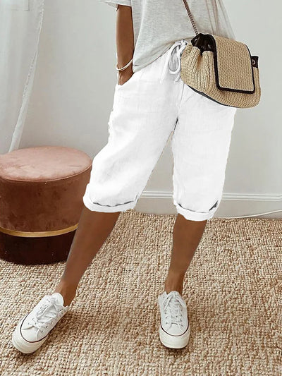 Kurze Hose Mit Kordelzug Für Damen | Sommer