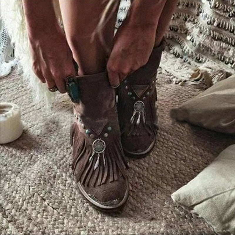 "Kate" Vintage Stiefeletten