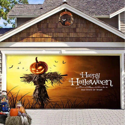 Halloween Garagentor Dekoration | Wetterfest | Langlebiges Polyester | Verschiedene Größen