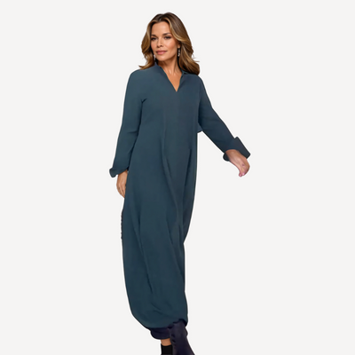 Evia | Anspruchsvoll Entspanntes Langes Kleid für Frauen