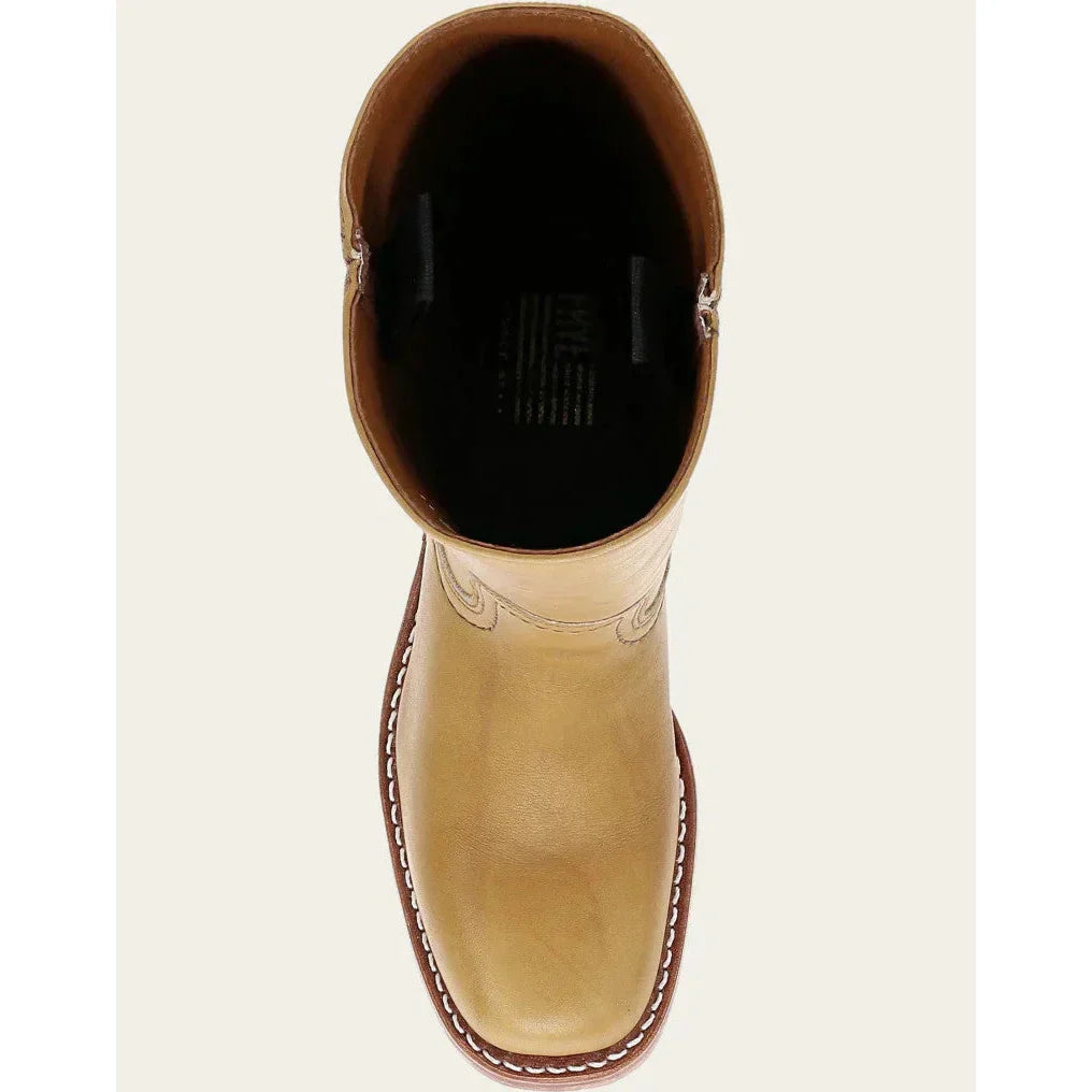 Damen Stiefel | Karree-Design mit Blockabsatz | Rutschfeste Sohle