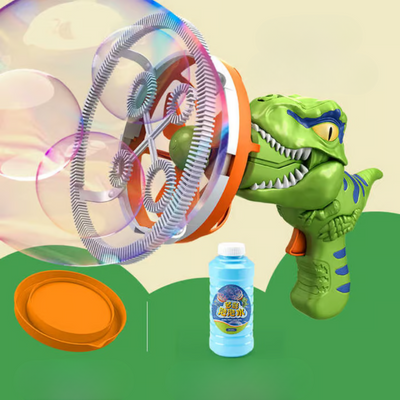 Dinosaurier Seifenblasen Blaster | Tragbar & Leise | Kindersicheres ABS