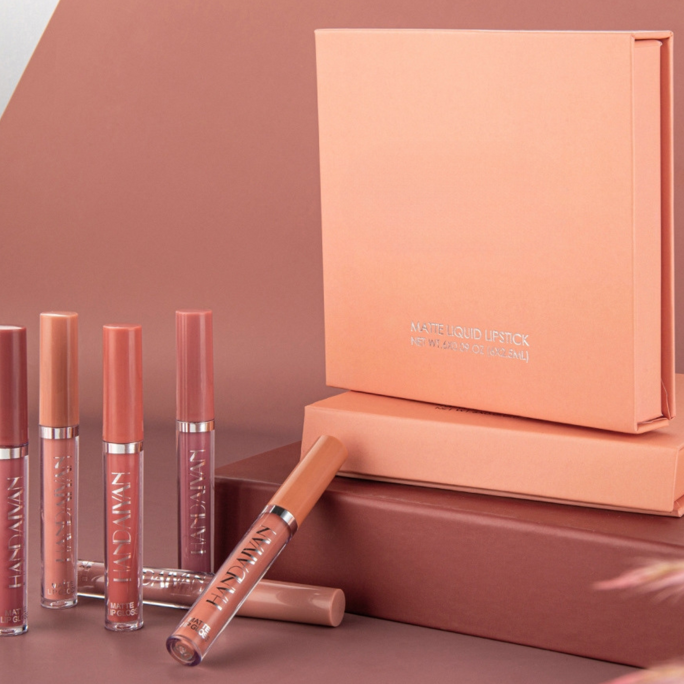 Lippenstift Set 6-teilig | Samtig-matt | Langanhaltend bis 12h | Mit Avocadoöl & Vitamin E