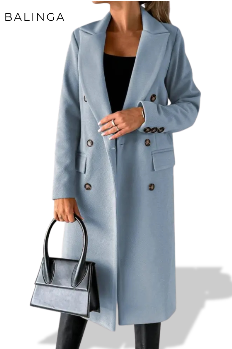 Christiane | Langer Mantel mit elegantem Look