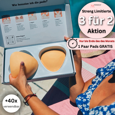 Monoka´s Pushpads™ - Doppelseitig klebende Pushup Nippelcover - Monoka