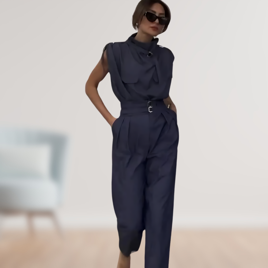 Alicia | Figurschmeichelndes Design mit dekorativem Gürtel Frauenset