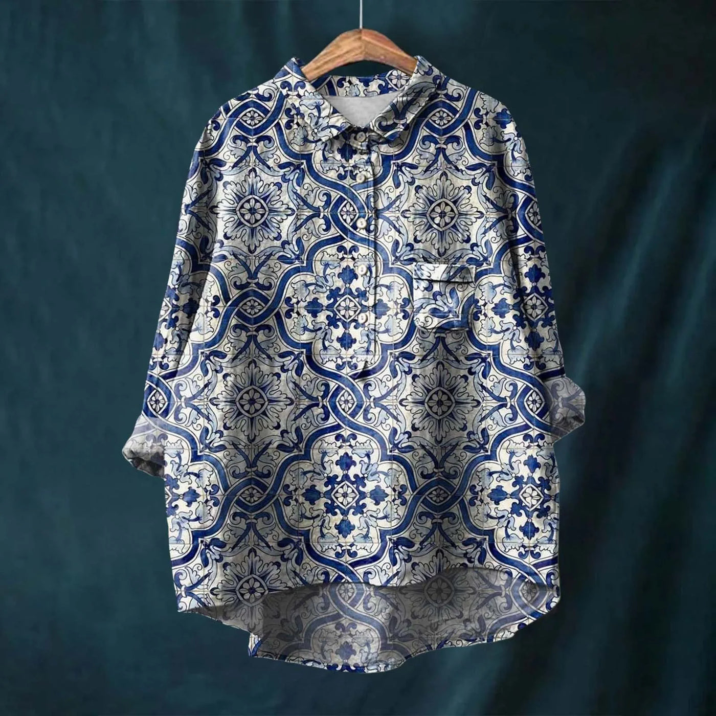 Liesa - Elegante Damenbluse mit Blumenmuster