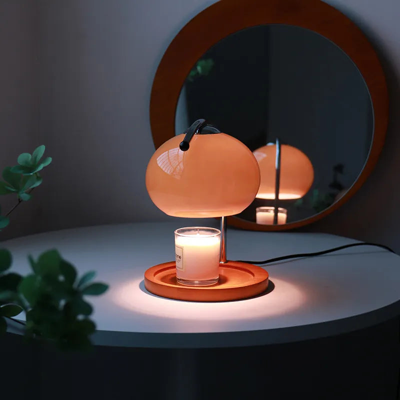 Aromatherapie Kerzenwärmer Lampe | Einstellbare Helligkeit | Glas & Metall Design