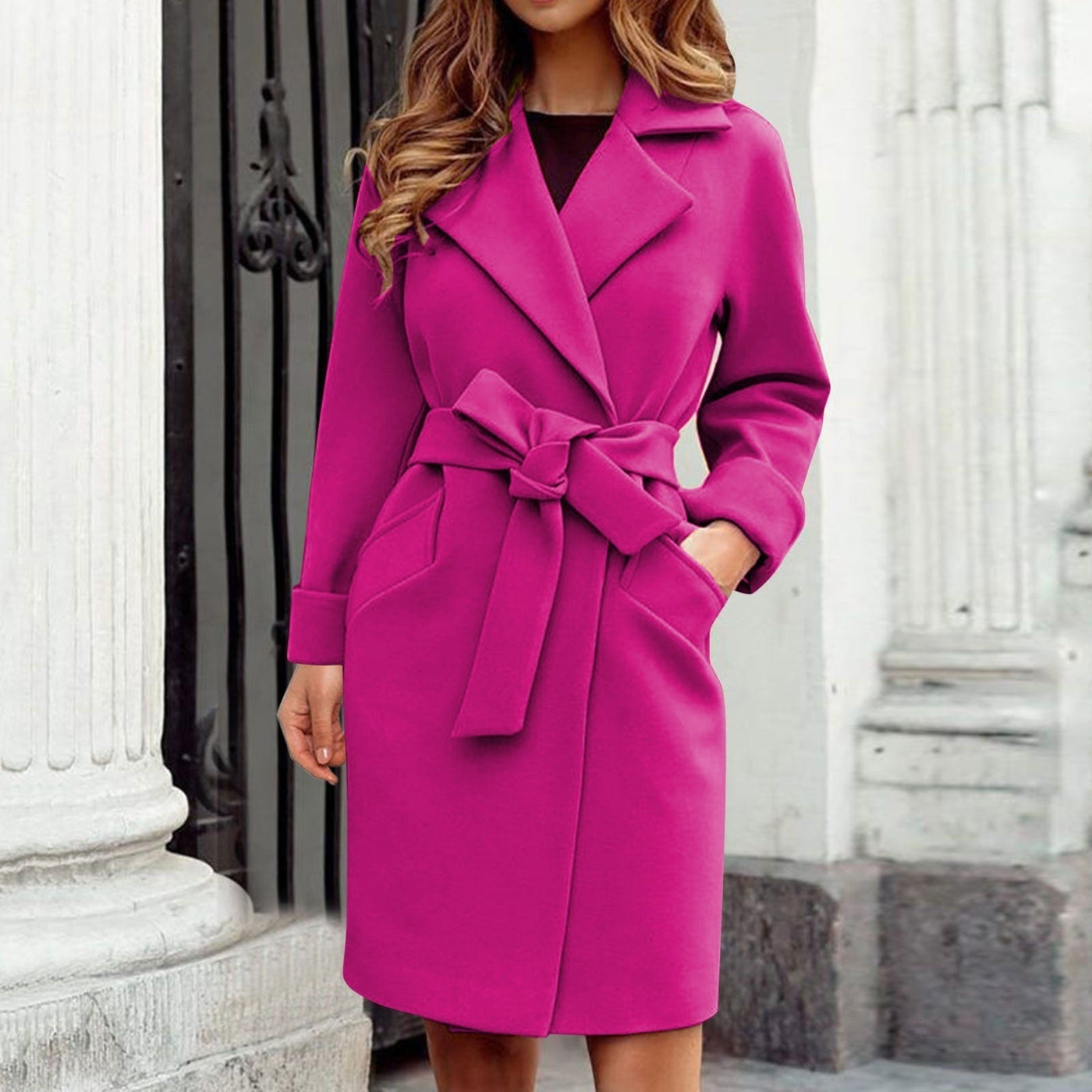 Jemina - Langer Trenchcoat Wintermantel