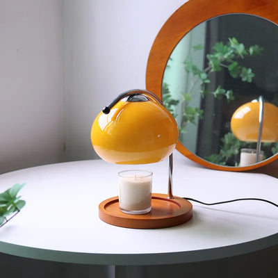 Aromatherapie Kerzenwärmer Lampe | Einstellbare Helligkeit | Glas & Metall Design