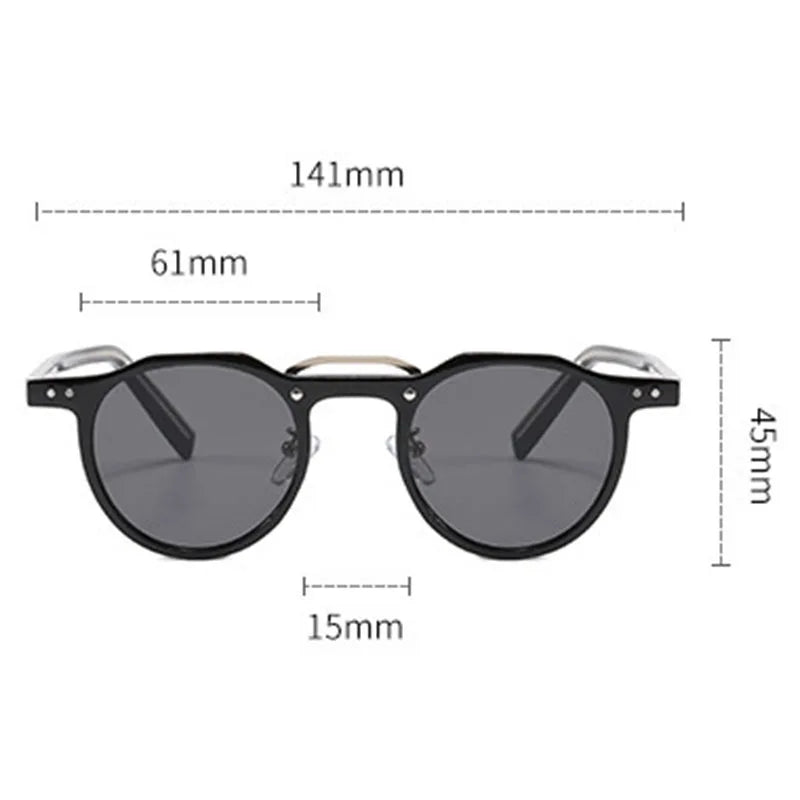 Retro Sonnenbrille 70er Stil | UV400 Schutz & Kratzfest | Minimalistisches Design & Robuster Rahmen | Unisex