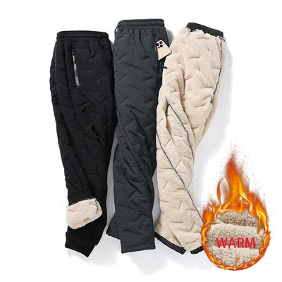 CozyShield™ wasserdichte Thermo-Jogginghose aus Lammwolle