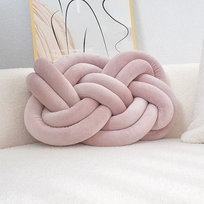 Dekokissen mit Knotenmuster | Geometrisches Design | Waschbar & Weich