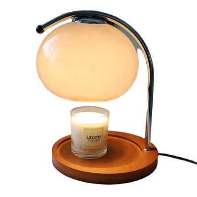 Aromatherapie Kerzenwärmer Lampe | Einstellbare Helligkeit | Glas & Metall Design