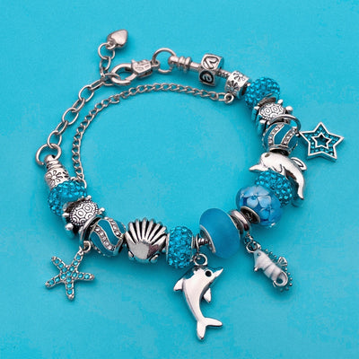 Delfin Armband | Verspieltes Schmuckstück | Maritimes Design | Verstellbare Länge