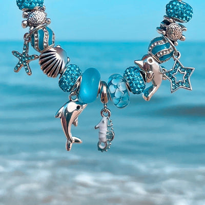 Delfin Armband | Verspieltes Schmuckstück | Maritimes Design | Verstellbare Länge