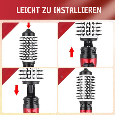 Haardream™ - 3-in-1 Heißluft-Styler und rotierender Föhn für trockenes