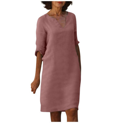 Myca™ | ELEGANTE Kleid mit V-Ausschnitt