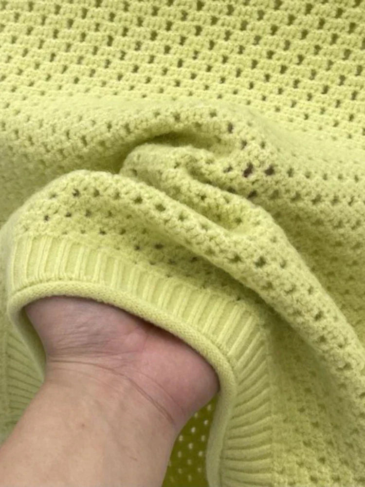 Danique - Ärmelloses Strickpullover mit Rundhalsausschnitt