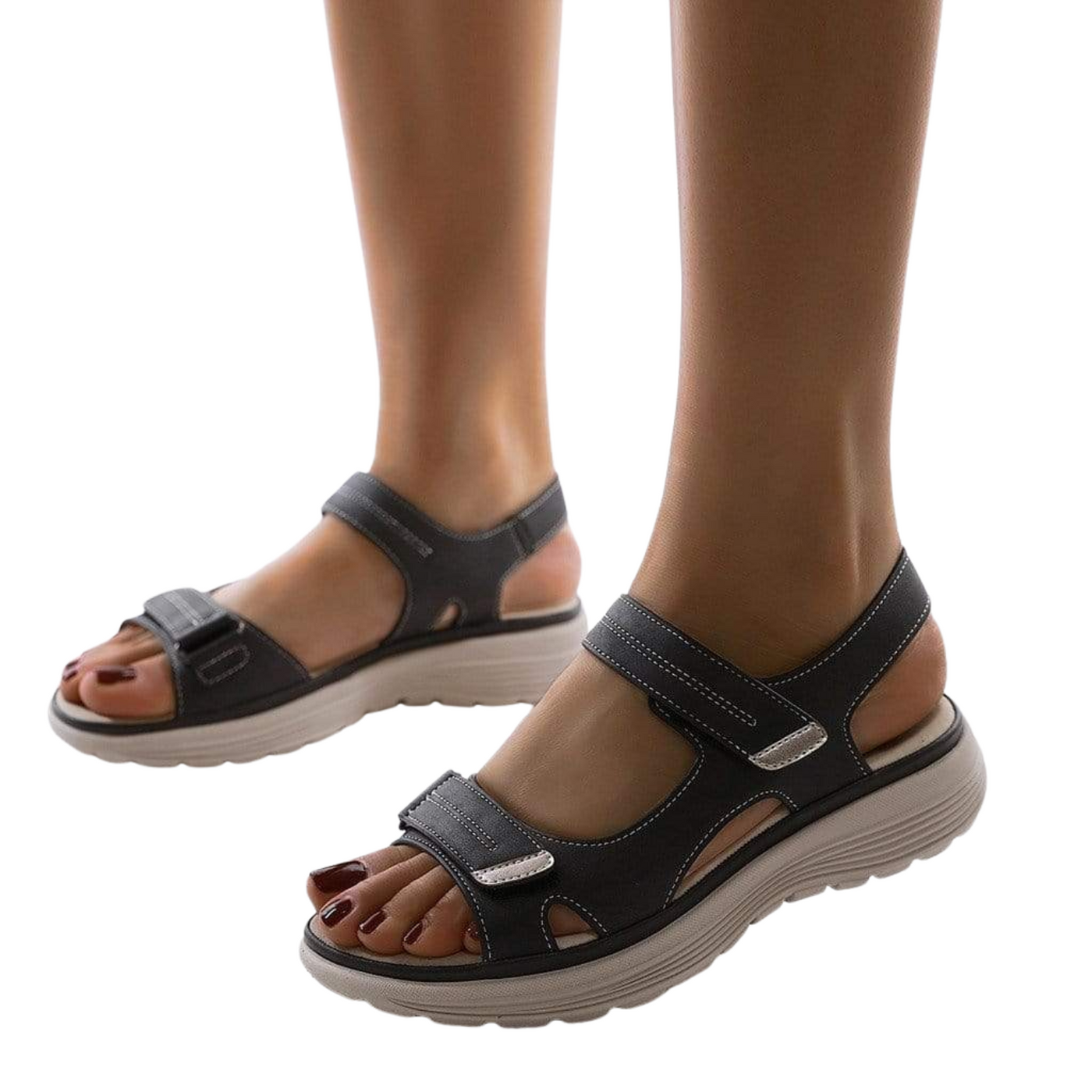 Unisex Komfort-Sandalen | Verstellbare Fußgewölbeunterstützung | Gepolstertes Obermaterial | Leicht & Bequem