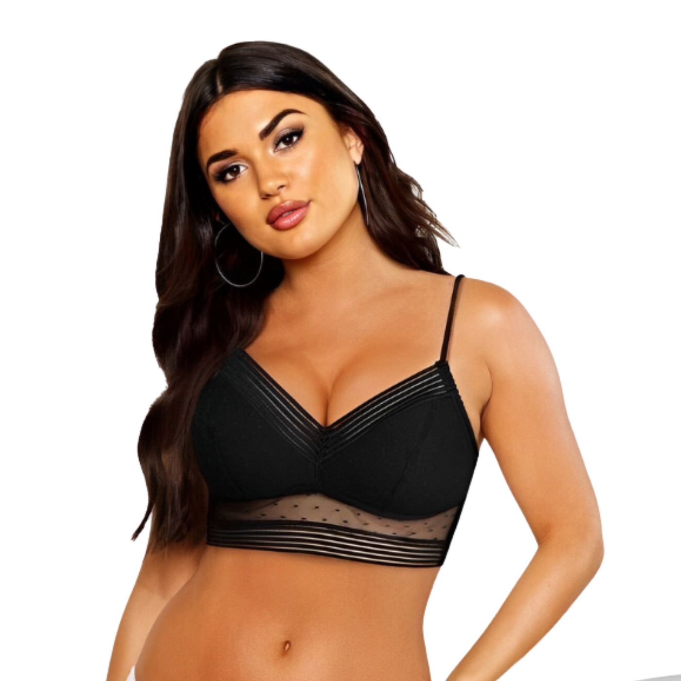 Nahtloser Rückenfreier BH mit V-Ausschnitt | Unsichtbarer Komfort & fester Halt | Atmungsaktiv & vielseitig