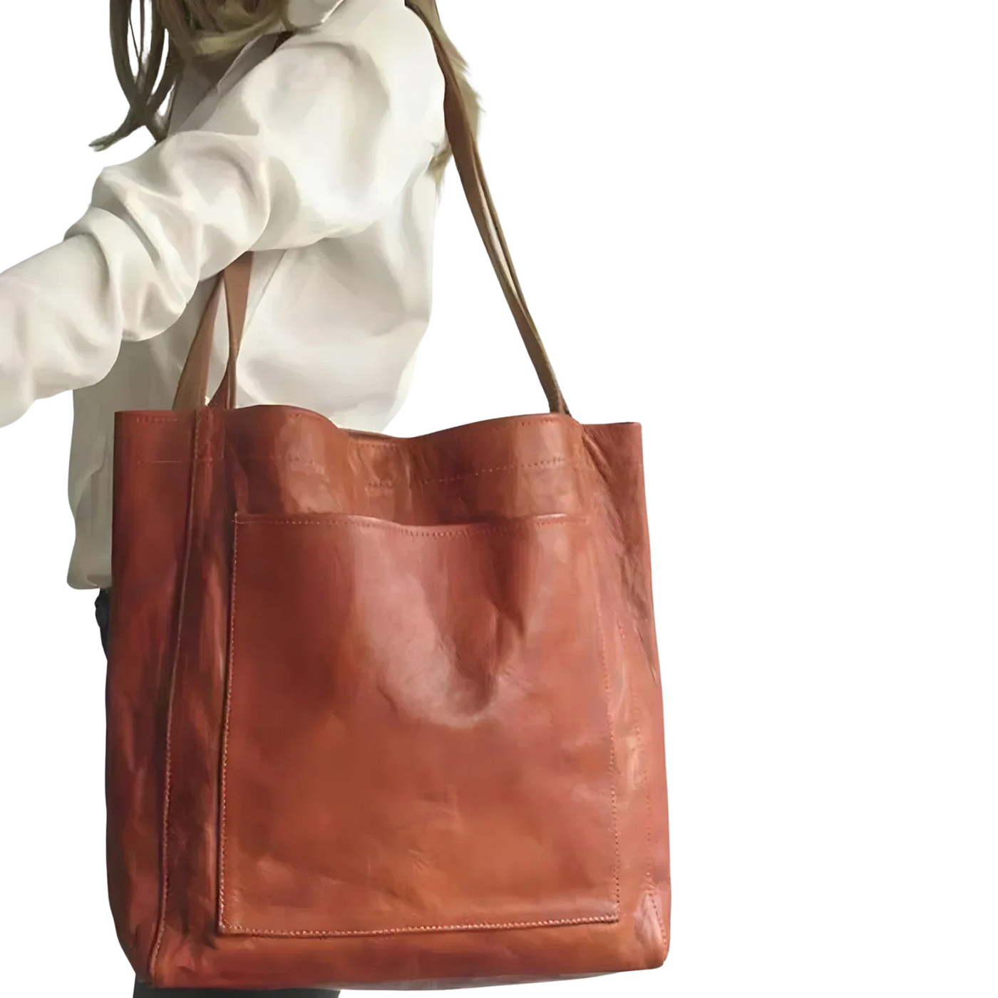 Damen Handtasche | Veganes Leder | Klassisch & Modern | Geräumig mit Fächern