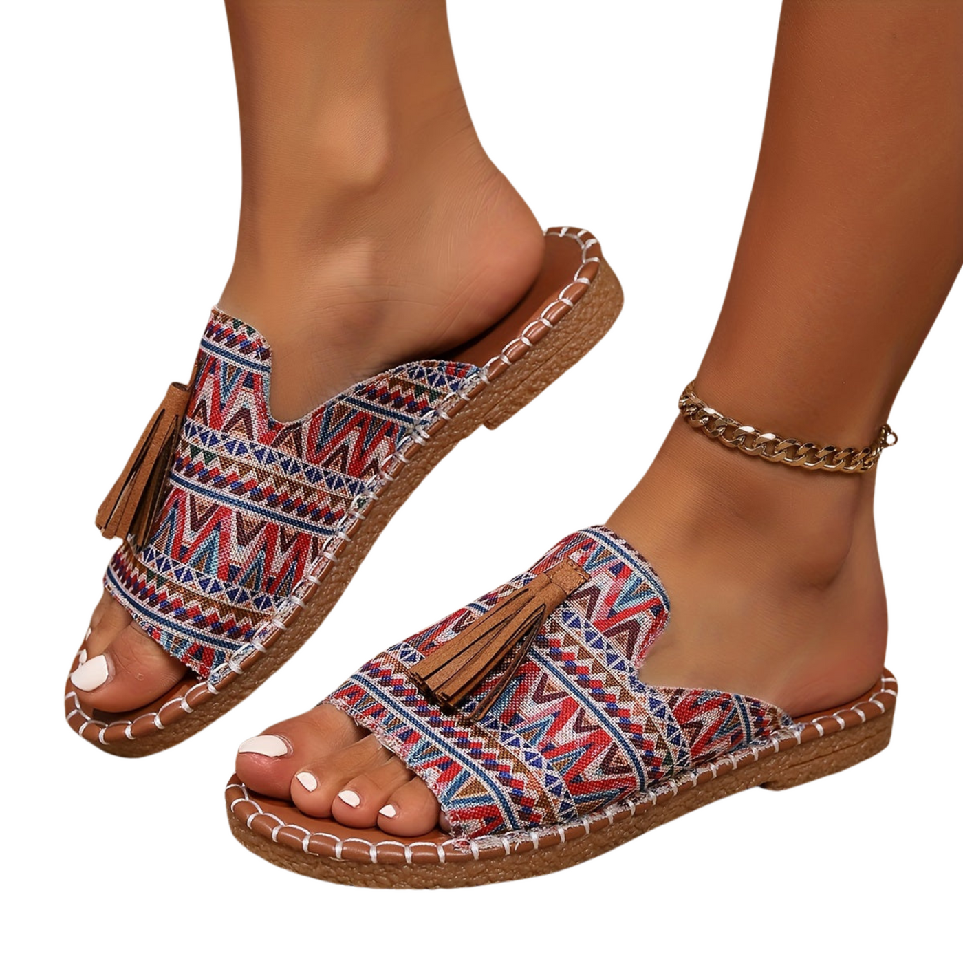 Damen Slides Sandalen | Ergonomische Komfort-Sohle | Rutschfest & Schnell Trocknend