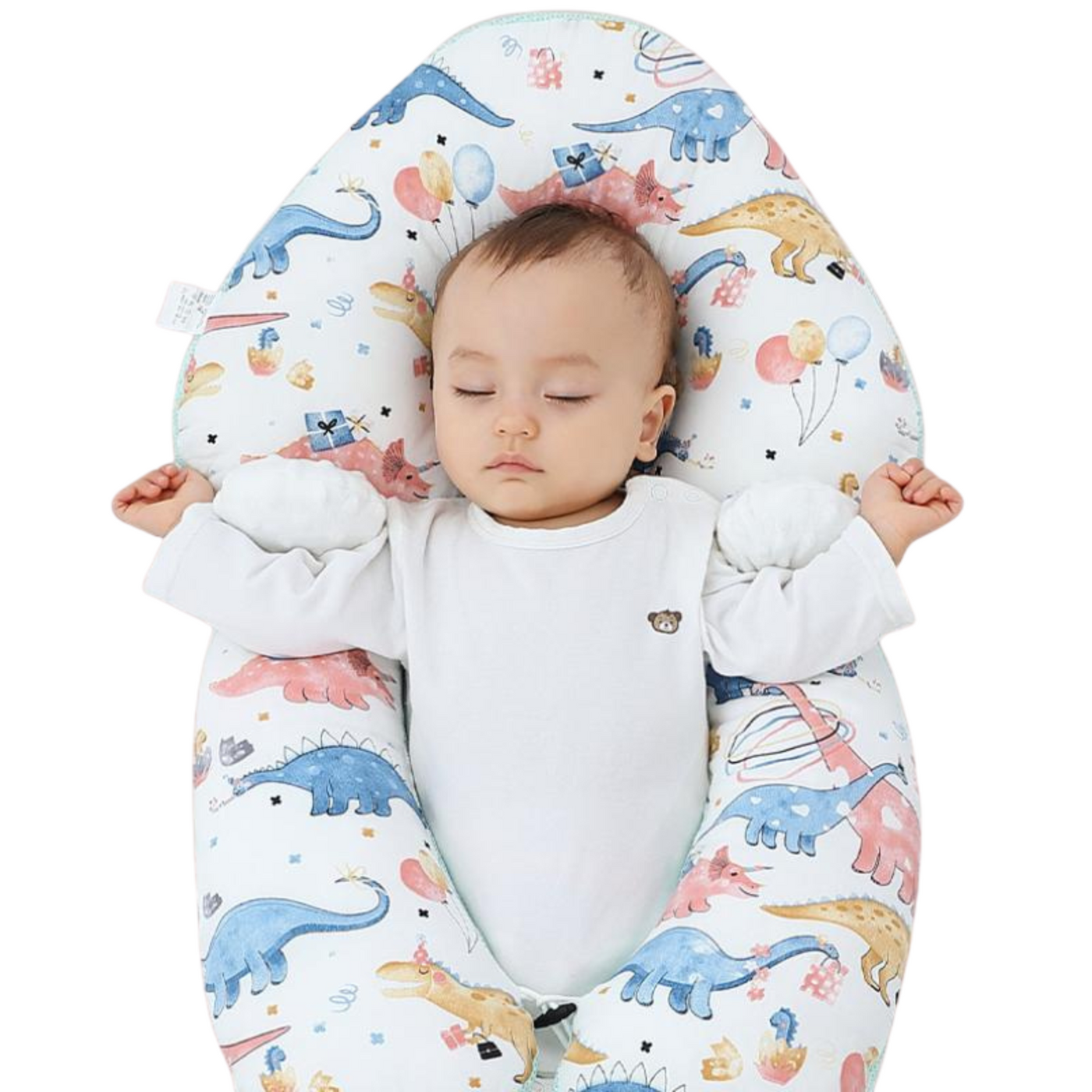 Baby Kissen | Ultra-weich & atmungsaktiv | Bio-Baumwolle | Ergonomisches Lagerungskissen für Neugeborene