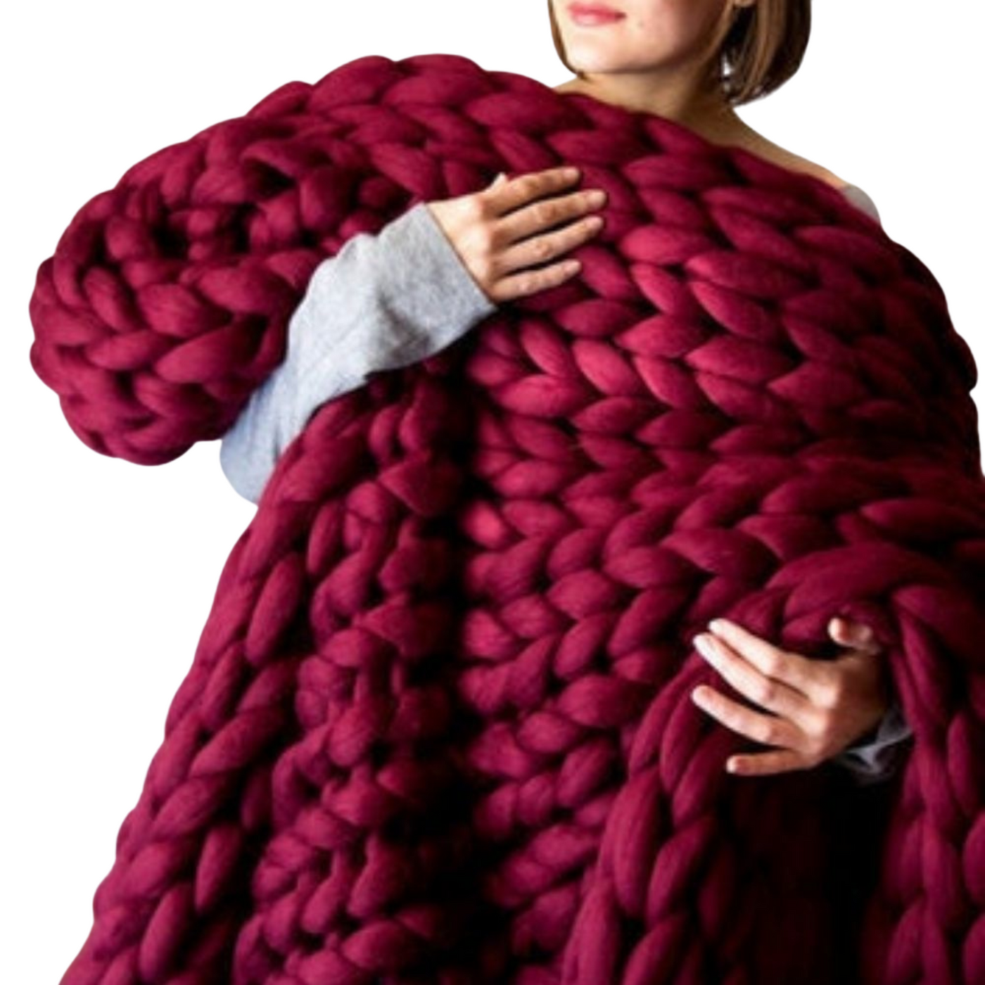 DIY Strickset | Chunky Wolle | Weich & Tierfreundlich | Für Decken & Schals