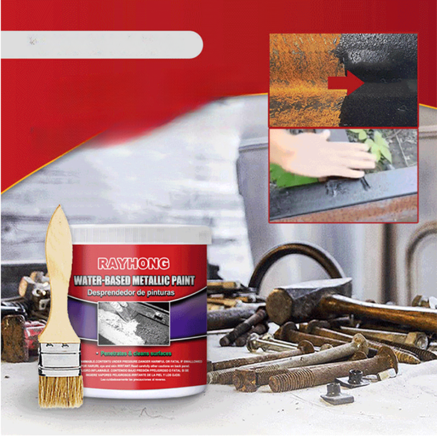 Rostentferner 100ml | Leistungsstarke Formel | Schnelle Anwendung für Metalloberflächen