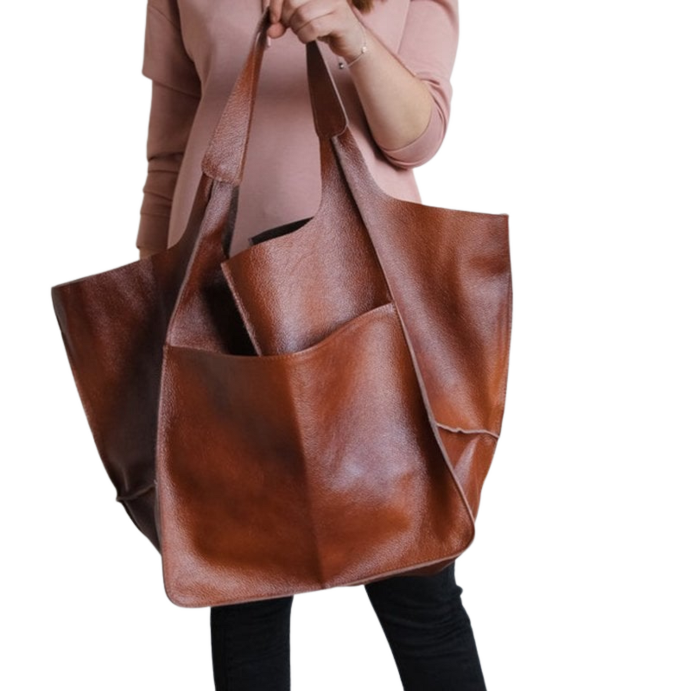 Damen Handtasche | Großes Fassungsvermögen | PU Leder | Schulter- & Tragetasche