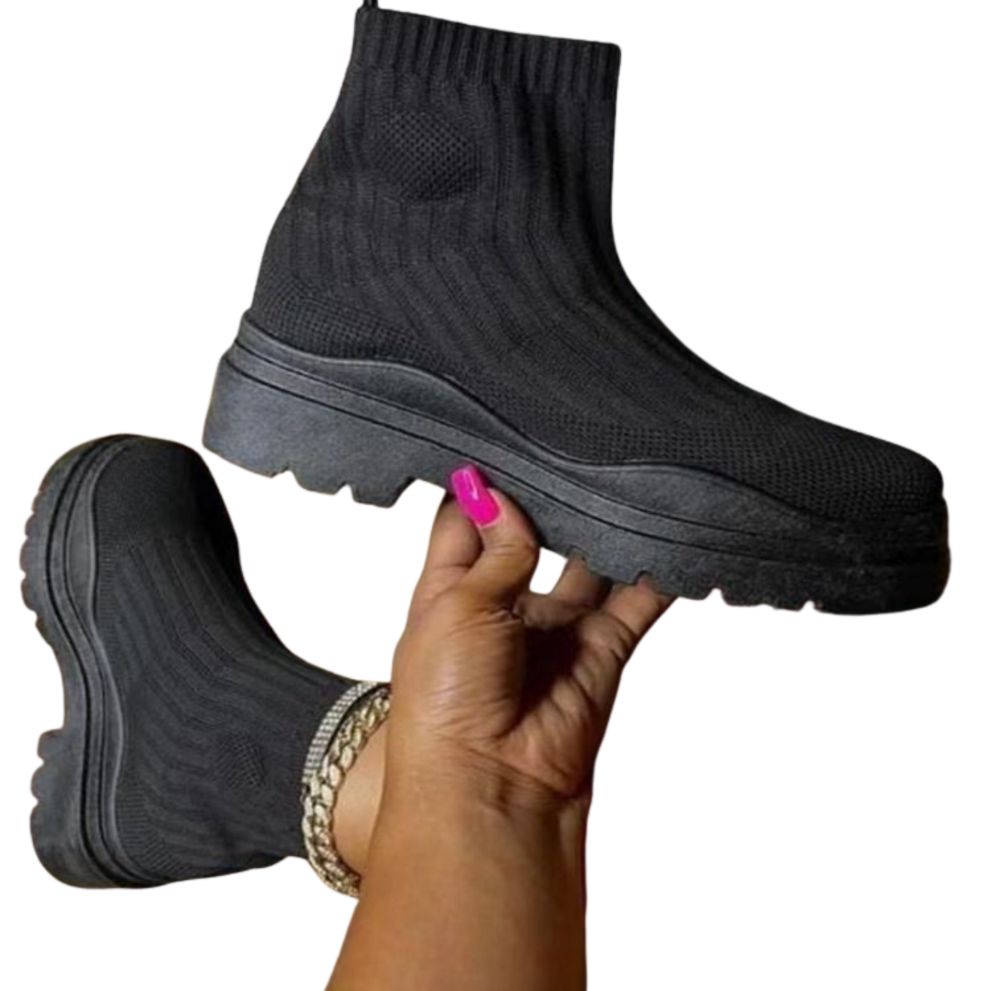 Damen Chelsea Boots | Warm gefüttert | Elastisches Obermaterial | Profilsohle