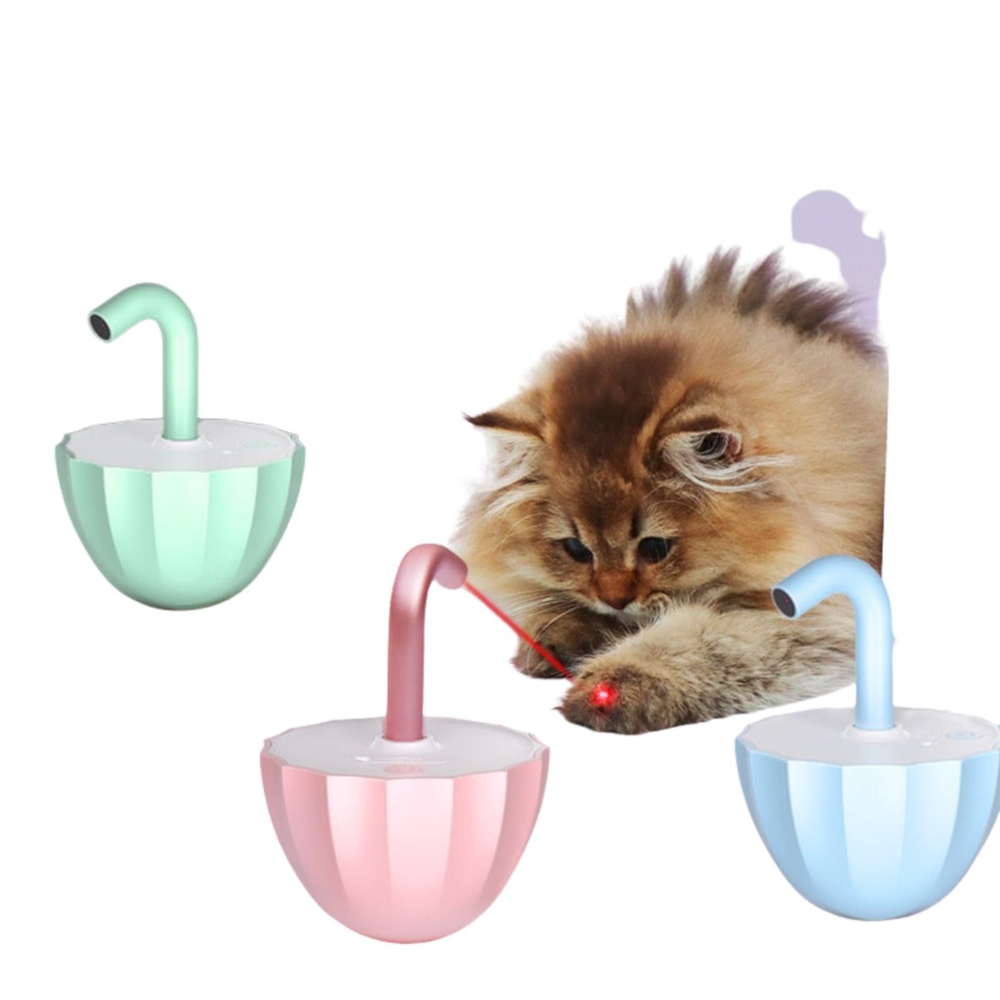 Automatisches Katzen-Laserspielzeug | 360° Bewegung | Stimuliert Jagdinstinkt | Lange Akkulaufzeit