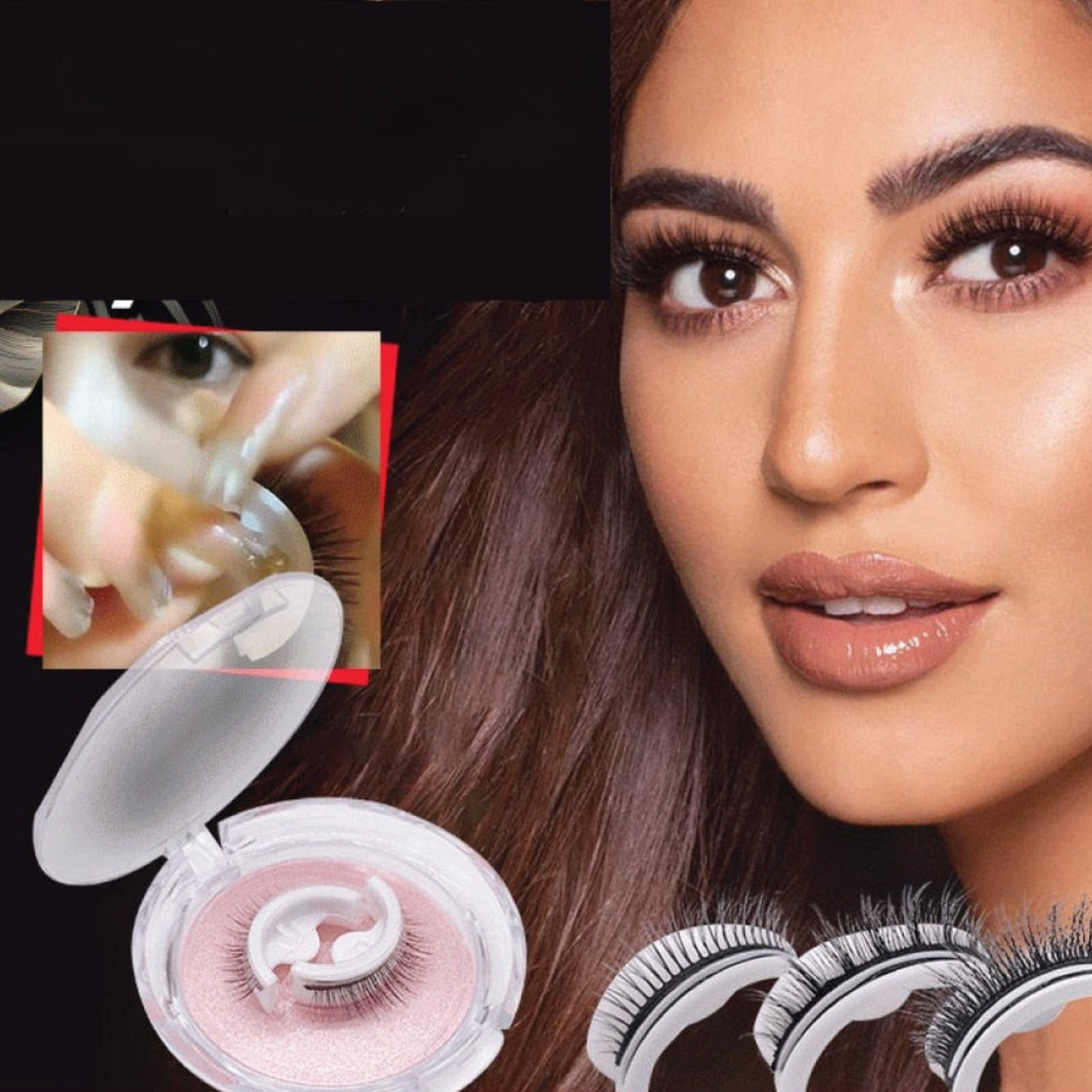 Lashys™ Wiederverwendbare selbstklebende Wimpern