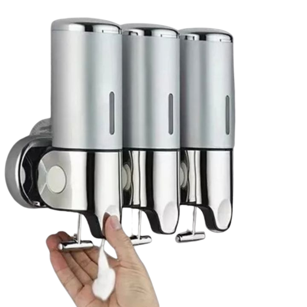 Wandmontierter Seifenspender | Edelstahl & ABS | Modernes Design | Platzsparend & Nachfüllbar