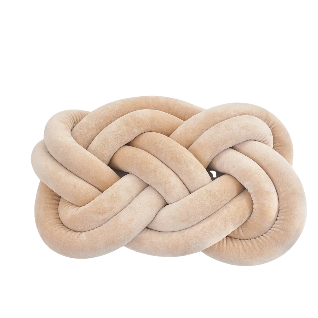 Dekokissen mit Knotenmuster | Geometrisches Design | Waschbar & Weich