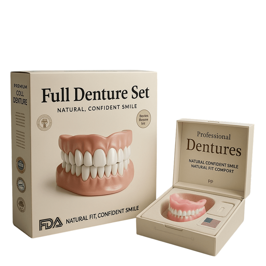 Premium Zahnprothese | Natürliches Lächeln | Bequeme Passform | Wiederverwendbar