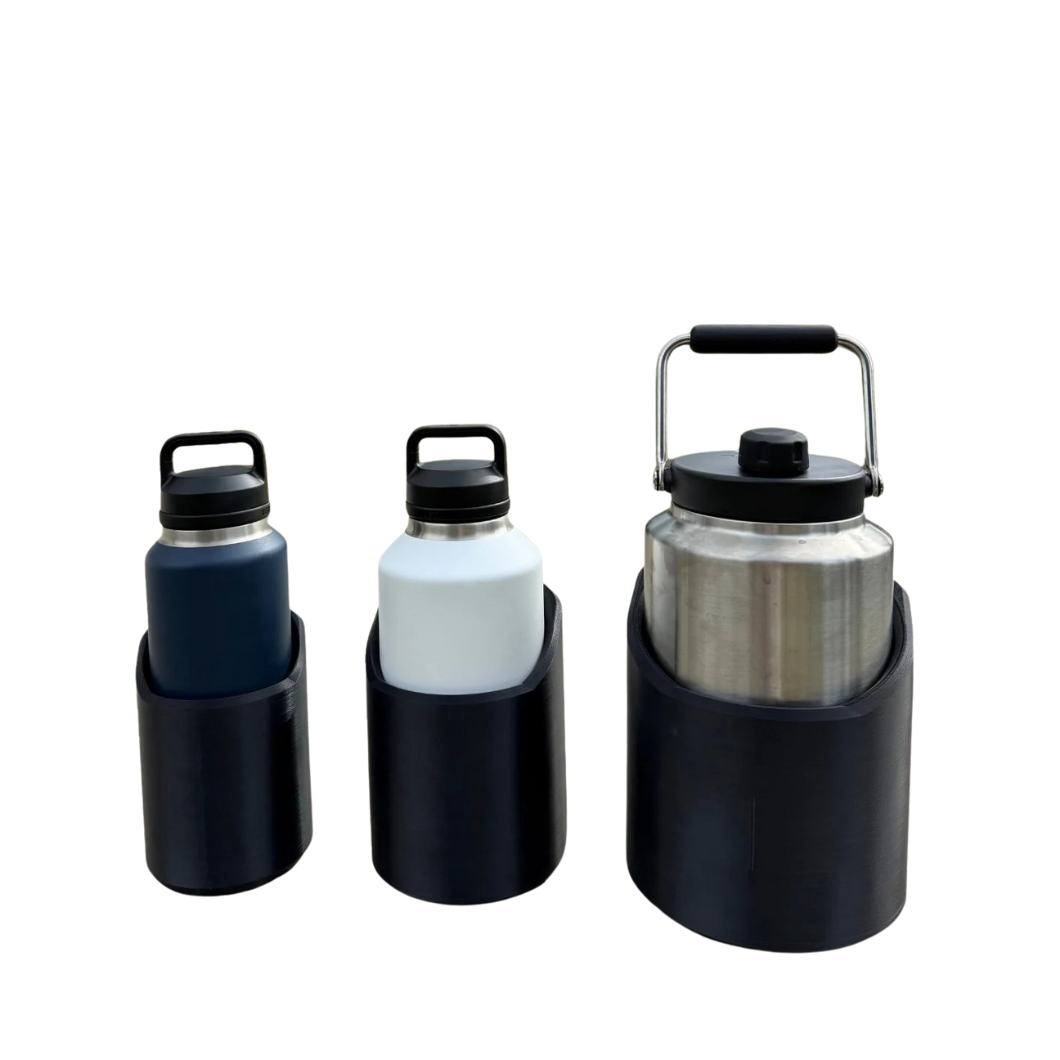 Magnetischer Flaschenhalter | Starker Halt & Geräuschfreie Aufbewahrung | 3D-gedruckt & UV-beständig | Für Werkstatt, Auto & Fitness