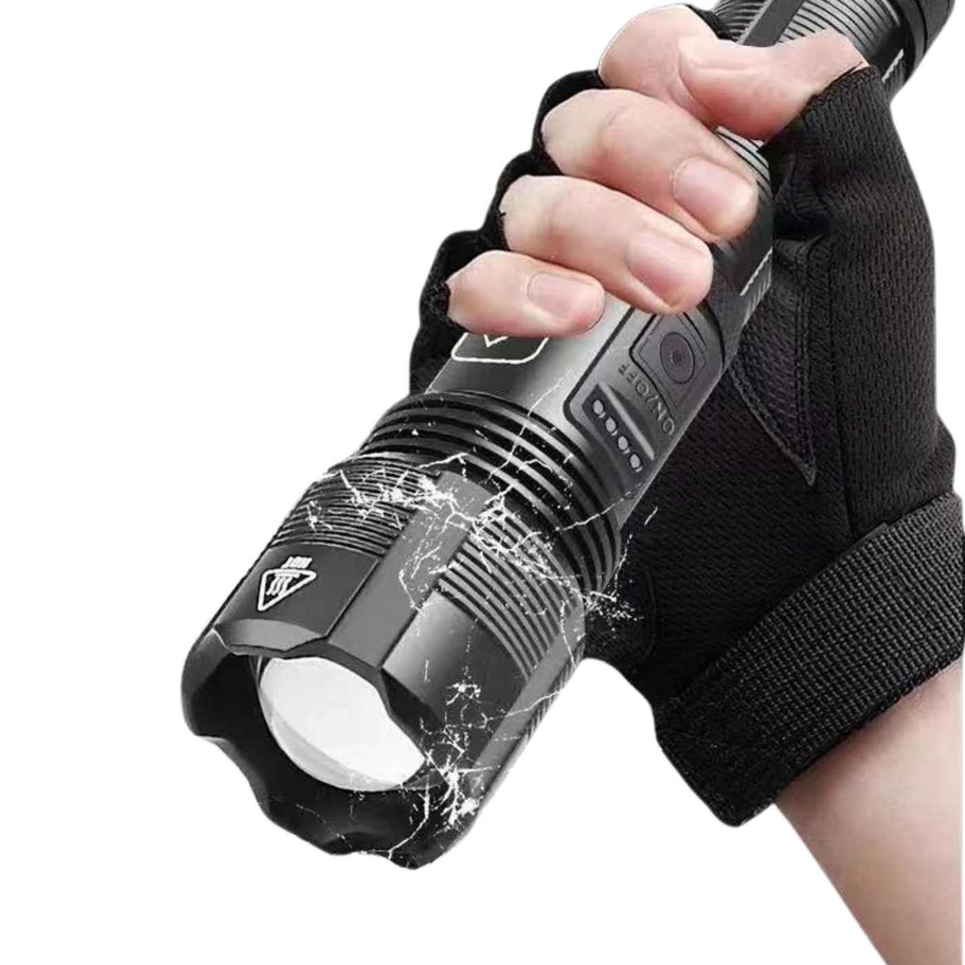 LED Taschenlampe Militärqualität | 500m Reichweite, 5 Modi & USB Aufladung | IPX8 Wasserdicht & Stoßfest Aluminium