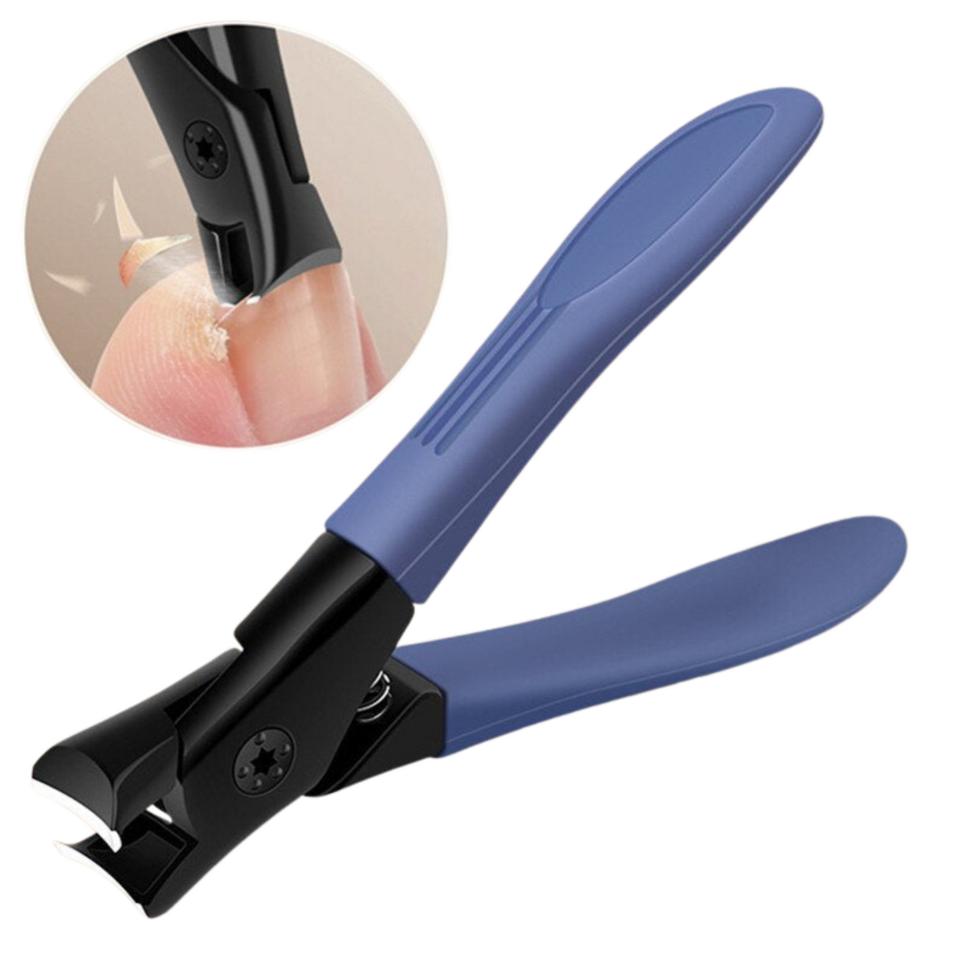 Nagelknipser | Spritzschutzdesign | Edelstahl Präzisionsschneider | Ergonomischer Griff & tragbar