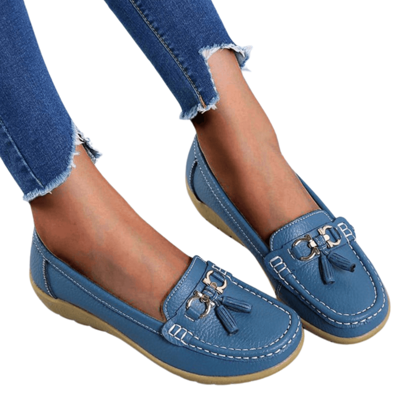 Damen Mokassins | Bequeme Slipper Schuhe | Rutschfest & weich gepolstert | Elegantes Design