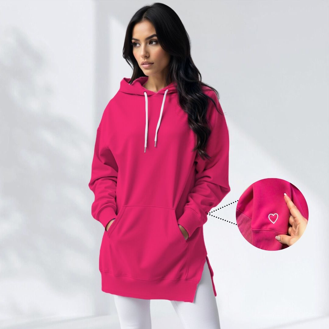 Übergroßes Hoodie-Kleid